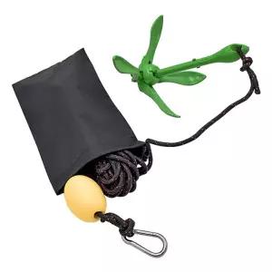 카약 앵커 3.5lb 낚시용 접이식 해양 소형 보트 카누 패들 보드 로프 및 부표 보관 가방 포함