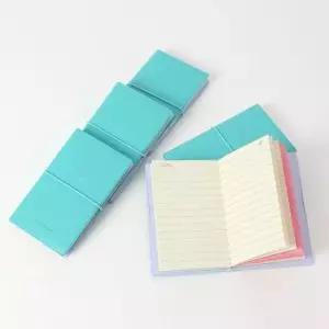 [문구] 스마일 가죽커버 수첩 5p세트 스카이 유선수첩