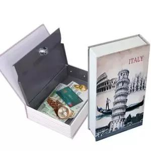 [문구] 책금고 피사의사탑 소형 비밀금고 귀중품보관 저금통