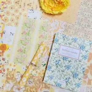 [문구/오피스] 엽서북 빈티지다이어리속지 100매 화려한정원