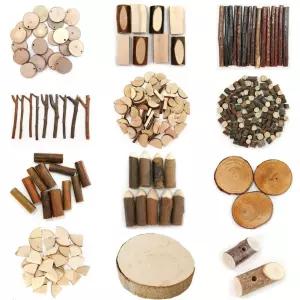 집에서만들기 2000 천연나무조각 54종