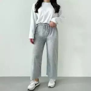 [옷은날개] 여자 밴딩팬츠 일자긴바지 스판 편한바지 면 허리끈