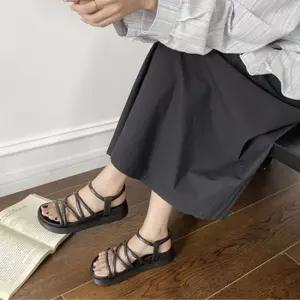 발편한 여성 스트랩 3컬러 썸머 스트라피 로마샌들 여성샌들