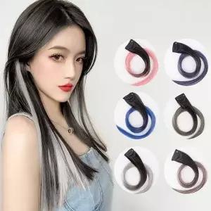 [셀러에이드]브릿지 포인트 헤어피스 컬러 붙임머리 패션 부분가발