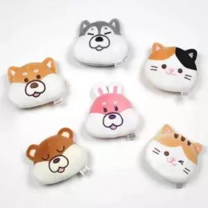 손난로 캐릭터 강아지 인형 소품 겨울 방한 얼굴형 핫팩 휴대용