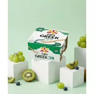 매장정품 BINGGRAE 요플레 그릭요거트 달지않은 플레인 80g 8입 (4입번들x2개)