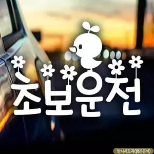 [CAR] 초보운전 나들이 자동차스티커 반사시트지