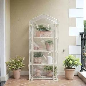 발코니 온실 화분 선반 비닐하우스 다육식물 베란다 2단