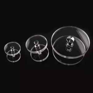 유리문손잡이 CB 비바데이 강화도어손잡이 아크릴 원형200파이