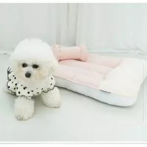 [반려] 베개 강아지 메쉬 쿠션 누빔 휴식 3D 1P 방석 대형