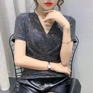 샤인 반짝이 셔링 화려한 라틴 슬림핏 연습복 라틴