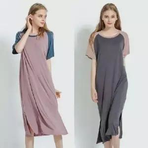 원피스잠옷 드레스 홈웨어 하 여름 반팔 OPS 민소매