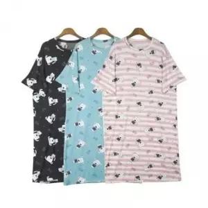 원피스 봄 여름 드레스 OPS 홈웨어 반팔 잠옷 쉬폰