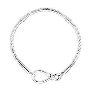 [브랜드 주얼리] 590792C00 모먼트 인피니티 노트 스네이크 체인 실버 팔찌
