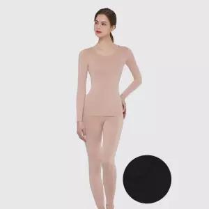 [제임스딘]제임스딘 여자 내복 내의 상하 세트 얇은 긴팔 간절기내의 살색