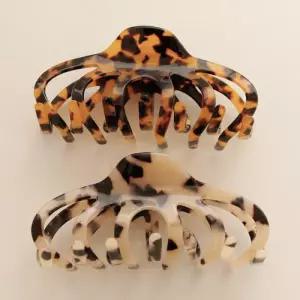 [제이로렌]제이로렌 호피 한머리 올림 집게핀 H01301