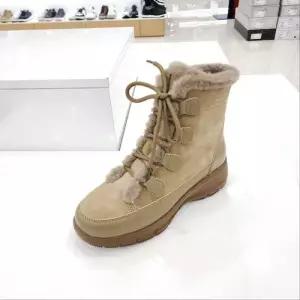 [탠디]by미셸 x24519 소가죽  4cm 통굽 초경량 털내피 여성 앵글부츠 cc29_CC