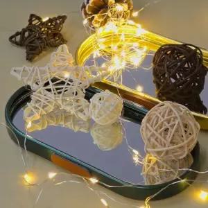 미러 트레이 S 거울 메탈 진열 소품 받침대 인테리어 악세 디피