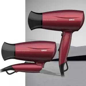 유닉스 이온 접이식 드라이기 1600W 3단 헤어드라이어 3단 이온