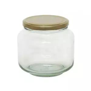 [콩심팥심]다용도 유리 500ml 저장용기 L형 1P 밀폐 유리병 쨈병 피클용기