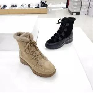 [탠디]by미셸 x24519 소가죽  4cm 통굽 초경량 털내피 여성 앵글부츠 cc12_CC