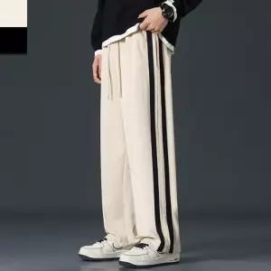 [아이에스이랩]2줄 밴딩 스트라이프 코듀로이 와이드 팬츠 I4PM052Q