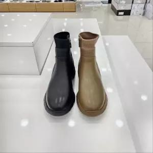 [탠디]by미셸 x24503 소가죽  4cm 통굽 초경량 털내피 여성 앵글부츠 cc1_CC