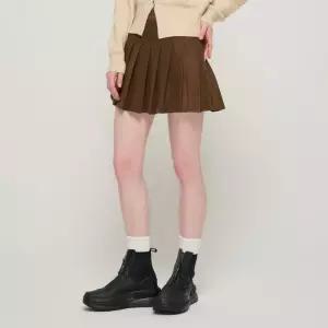 [로아드로아]우먼즈 데일리 플리츠 테니스 스커트 (브라운)