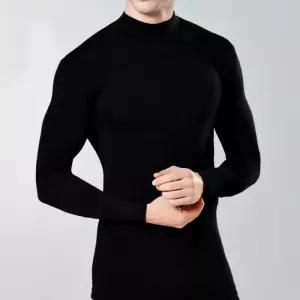 [미미캐츠]스페클로 에어로웜 기능성 경량 반폴라넥 기모 긴팔 남성 이너티 2매 세트