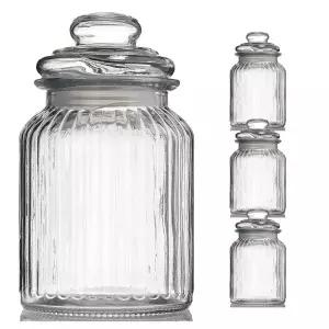 향초재료 4개 일자단지자투명 공병 캔들용기 향초만들기 1000ml