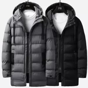 [아이에스이랩]남자 겨울 웰론 하프 롱패딩 코트 I4JK076Q