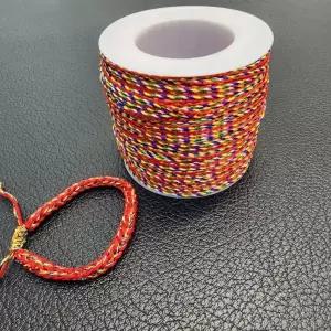 불교용품 칠석 꼬임 오색실 매듭 끈 팔찌 만들기 재료