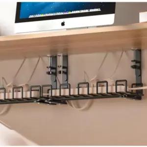 멀티탭 무타공 철제선반 데스크PC 선정리 중형 콘센트 조립렉