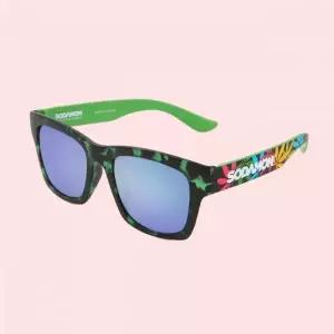 소다몬 9시그티처 모델 가볍고 편한 미러 선글라스 썬그라스 블랙호피무광테 그린미러렌즈TO330 C6 파우치