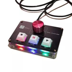 음향믹서 재생컨트롤러 소형키보드 미디어 백업 이중제어 드라이브 다기능