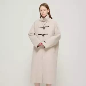 [로아드로아]핸디 프리미엄 더플 울 롱코트 (크림)