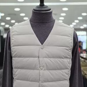 [크로커다일남성]브이넥무봉제구스다운베스트CDAAMV982082_IC