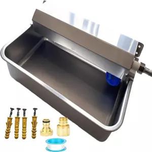 6L 자동 반려동물 정수기 304 스테인리스 스틸 리필 GHT 3/4인치 수도꼭지에 맞습니다 실내/외 사용 다중