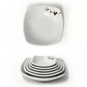 [골드스마일]멜라민 사각 종지 소스그릇 미니 반찬그릇 9.1cm 1호