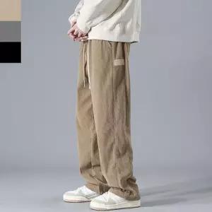 [아이에스이랩]3걔절 허리밴딩 코듀로이 와이드 팬츠 I4PM055Q