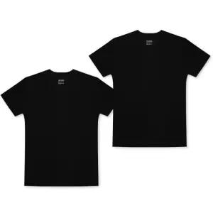 [미미캐츠]스페클로 얇고 따뜻한 심리스 기능성 남성 기모 반팔 티셔츠 2매 세트 SF16