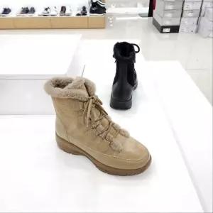 [탠디]by미셸 x24519 소가죽  4cm 통굽 초경량 털내피 여성 앵글부츠 cc22_CC