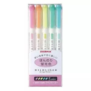 B1 제브라 마일드라이너 5색형광펜