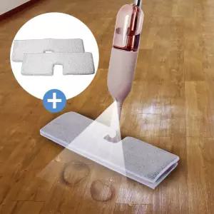 대걸레 물걸레밀대 스프레이 걸레 청소기+교체용 극세사 밀대 2P