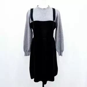 [포커스]멜부착원피스 FW4K3OP3193BK_SH