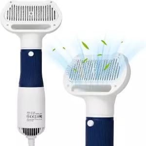 중소형 개와 고양이를 위한 슬라이커 브러시가 장착된 3-in-1 반려견 헤어 드라이어 반려동물 블로우