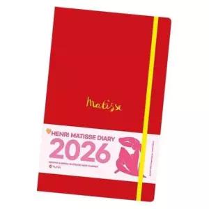 [문구/오피스] 스타일 앙리마티스 플래너 일정관리 1P 다이어리 아트 레드 2026 노트