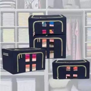 [생활] 수납 의류 접이식 정리함 이불 보관함 리빙박스 66L