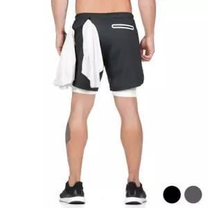 [라일리의류] Rly 바지 레깅스 일체형 수건홀 반바지 RD 마라톤바