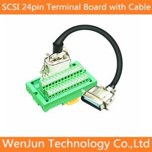 SCSI CN24 to 터미널 어댑터 보드 데이터 케이블 포함 1M 2M 24 핀 릴레이 서보 모듈